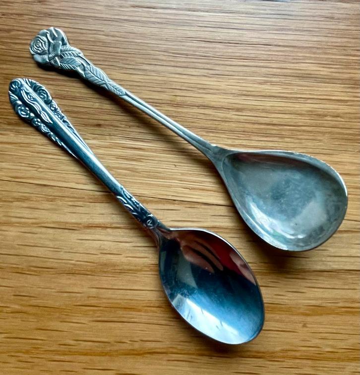 Verzilverde suikerlepels, Antiek en Kunst, Antiek | Bestek, Ophalen of Verzenden