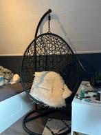 Hangstoel zwart ei, Huis en Inrichting, Stoelen, Ophalen of Verzenden, Zo goed als nieuw, Zwart, Eén