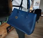 Prachtige originele Furla leren handtas, Ophalen of Verzenden, Zo goed als nieuw, Blauw, Schoudertasje