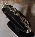 Zilveren armband met 7 steentjes, Sieraden, Tassen en Uiterlijk, Antieke sieraden, Verzenden, Zilver, Armband
