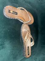 SHEIN Gouden Slippers - Maat 39, Ophalen of Verzenden, Zo goed als nieuw, Geel, Slippers