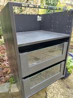 Metod binnen keukenkast met 2 grote lades met glazen paneel, Ophalen, Zwart, 50 tot 100 cm, Zo goed als nieuw