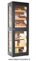 HUMIDOR KABINET ADORINI CAPRI DELUXE ZWART 6000 SIGAREN h195, Verzenden, Nieuw, Tabaksdoos of Verpakking