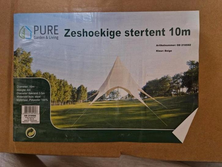 Stertent Prieel 10m, Tuin en Terras, Partytenten, Ophalen