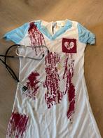 Halloween verpleegster jurkje en mondkapje, Ophalen of Verzenden, Gedragen, Halloween