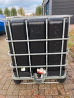 IBC zwart 1000 liter 5 stuks, Tuin en Terras, Regentonnen, 150 liter of meer, Ophalen, Gebruikt, Kunststof