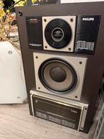 Philips F9412 Luidspreker set, jaren 80, Ophalen, Philips, Gebruikt, 60 tot 120 watt