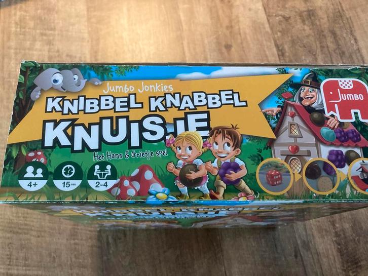 Knibbel Knabbel Knuisje - Jumbo Kinderspel, Hobby en Vrije tijd, Gezelschapsspellen | Bordspellen, Gebruikt, Een of twee spelers