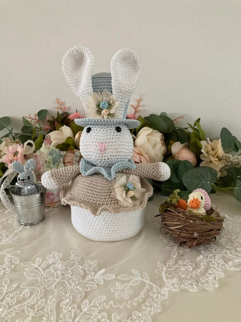 Gehaakte Konijn Decoratie - Mani di Anne, Diversen, Pasen, Ophalen of Verzenden, Nieuw