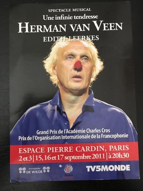 Set van 7 tourflyers van Herman van Veen/Edith Leerkes, Hobby en Vrije tijd, Overige Hobby en Vrije tijd, Nieuw, Ophalen