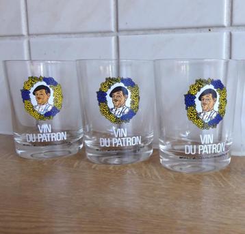 Vin du Patron glaasjes vintage wijnglazen Albert Heijn beschikbaar voor biedingen