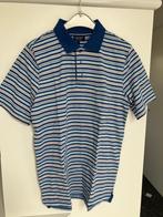 Polo blauw gestreept maat M, Kleding | Heren, Ophalen of Verzenden, Zo goed als nieuw, John Cabot, Maat 48/50 (M)