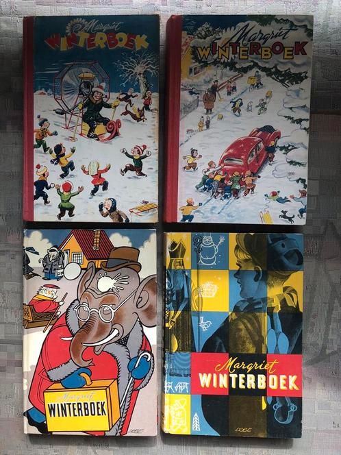 De Nostalgische Winterboeken van Margriet. 4 Delen. Jaren 50, Boeken, Kinderboeken | Jeugd | 10 tot 12 jaar, Zo goed als nieuw