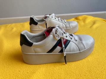 Tommy Hilfiger Jeans Icon Sneakers leer wit maat 40 beschikbaar voor biedingen