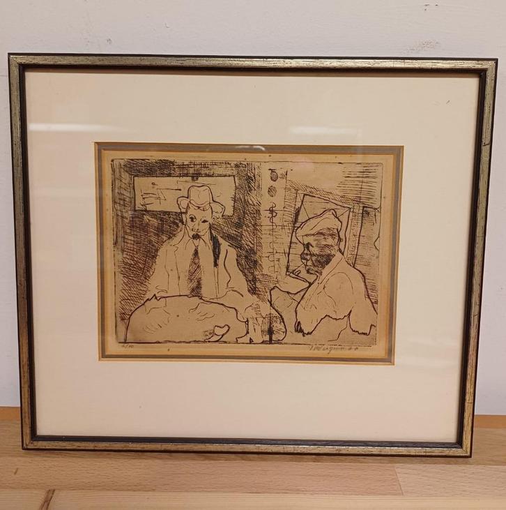 Piet Wiegman - Gesigneerde Ets, Antiek en Kunst, Kunst | Etsen en Gravures, Ophalen of Verzenden