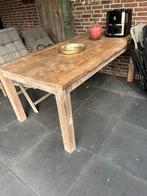 Teakhouten Tafel met 6 Stoelen, Gebruikt, 100 tot 150 cm, Teakhout, Ophalen of Verzenden