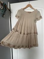 Piti Cuiti , off shoulder jurkje , maat 36/38, Beige, Ophalen of Verzenden, Maat 36 (S), Gedragen