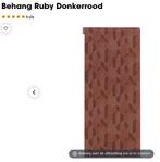Gezocht: Behang Ruby Kwantum Donkerrood, Huis en Inrichting, Stoffering | Behang, Ophalen of Verzenden, Minder dan 10 m², Rood