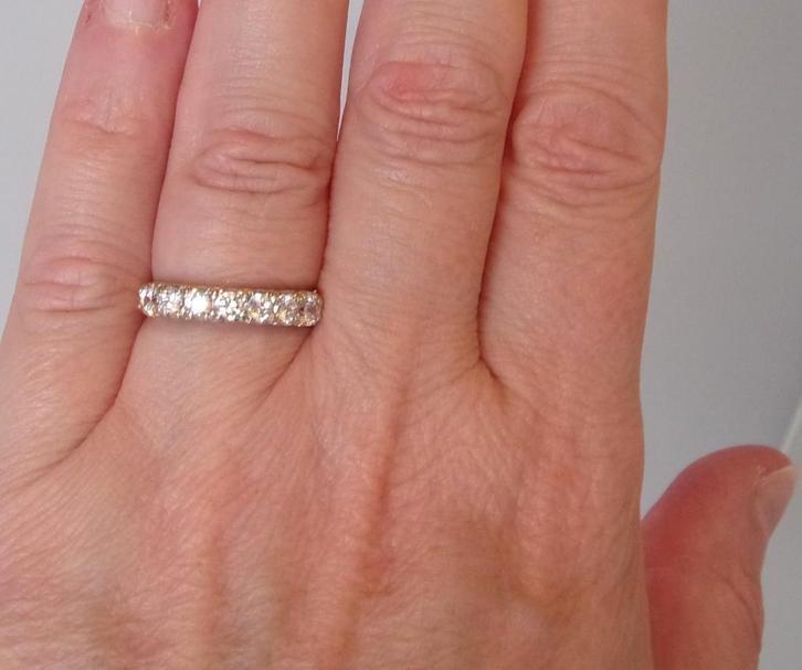 Gouden verlovingsring - trouwring - damesring, Sieraden, Tassen en Uiterlijk, Ringen, Zo goed als nieuw, Dame, 17 tot 18, Goud