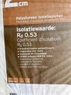 Polystyreen isolatieplaat EPS 100x50x2cm 12st 6m², Minder dan 4 cm, Nieuw, Piepschuim (Tempex), 5 tot 10 m²