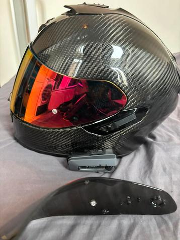 scorpion exo 1400 air carbon met cardo  maat s motor helm beschikbaar voor biedingen