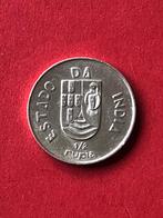 Portugees India 1/2 Rupia 1936 alm/unc 0,917 zilver 6.00 gr., Postzegels en Munten, Munten | Azië, Zilver, Verzenden, Zuid-Azië