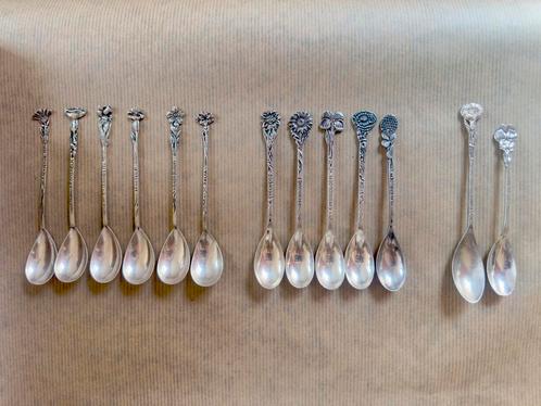 Zilver theelepels keurmerk bloemen, Antiek en Kunst, Antiek | Bestek, Ophalen of Verzenden