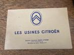 1927 Les Usines Citroen brochure folder 5CV B2 B10 C4 Rosali, Ophalen, Gelezen, Citroën