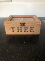 Leuk Houten theedoosje, Huis en Inrichting, Ophalen of Verzenden, Zo goed als nieuw, Grenenhout, Minder dan 50 cm