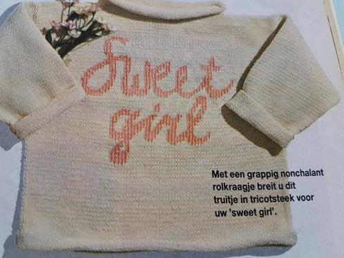 Sweet girl trui breipatroon, Hobby en Vrije tijd, Breien en Haken, Zo goed als nieuw, Breien, Patroon of Boek, Ophalen of Verzenden