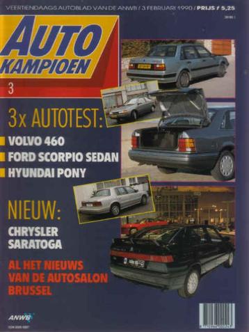 Autokampioen 3 1990 : Volvo 460 GLE - Ford Scorpio 2.4 GL beschikbaar voor biedingen