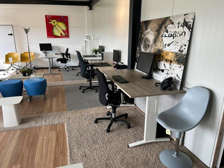 Bureaus diverse maten 120/140/160/200 vanaf: 79.-, Huis en Inrichting, Bureaus, Gebruikt, Bureau, Ophalen