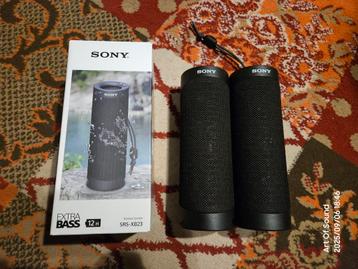 2x Sony SRS-XB23 bluetooth luidsprekers  beschikbaar voor biedingen