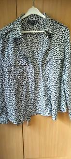 Nielsson Dames Blouse - zwart wit print- Maat M, Maat 38/40 (M), Zwart, Ophalen of Verzenden, Zo goed als nieuw