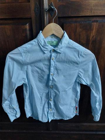 Scotch & Soda Shrunk lichtblauw/wit geruit overhemd 128 beschikbaar voor biedingen