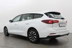 ✅ Ford Focus Wagon 1.0 ECOBOOST HYBRID 125PK TITANIUM | Na, Auto's, Ford, 1349 kg, Stof, Gebruikt, Zwart