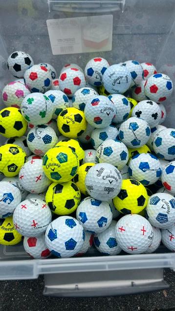 100 Callaway Chrome soft truvis voetbal motief golfballen beschikbaar voor biedingen