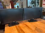 2x HP 20 inch Monitoren - Set, Ophalen, Gebruikt, Full HD, VGA