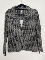 Zoso Jody225 travelstof blazer zwart beige wit maat S, Maat 38/40 (M), Zwart, Ophalen of Verzenden, Waterlandplein 113, Amsterdam