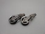 Mini enkelschijfs Blokje / Katrol, RVS, voor max. 6 mm lijn, Watersport en Boten, Ophalen of Verzenden, Gebruikt, Lijn of Blok