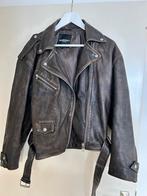 Leren bikerjack dames Goosecraft maat M, Ophalen of Verzenden, Zo goed als nieuw, Maat 38/40 (M), Bruin