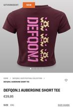 Defqon.1 Aubergine Short Tee (kort shirt), Kleding | Heren, Ophalen of Verzenden, Nieuw, Overige maten, Wit