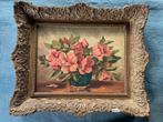 Schilderij roze bloemen, Antiek en Kunst, Kunst | Schilderijen | Klassiek, Ophalen