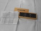 Domino spel 28-delig in houten kistje, Een of twee spelers, Ophalen of Verzenden, Zo goed als nieuw