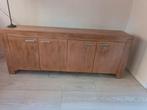Eikenhouten dressoir, Eikenhout, Ophalen of Verzenden, Zo goed als nieuw, 200 cm of meer