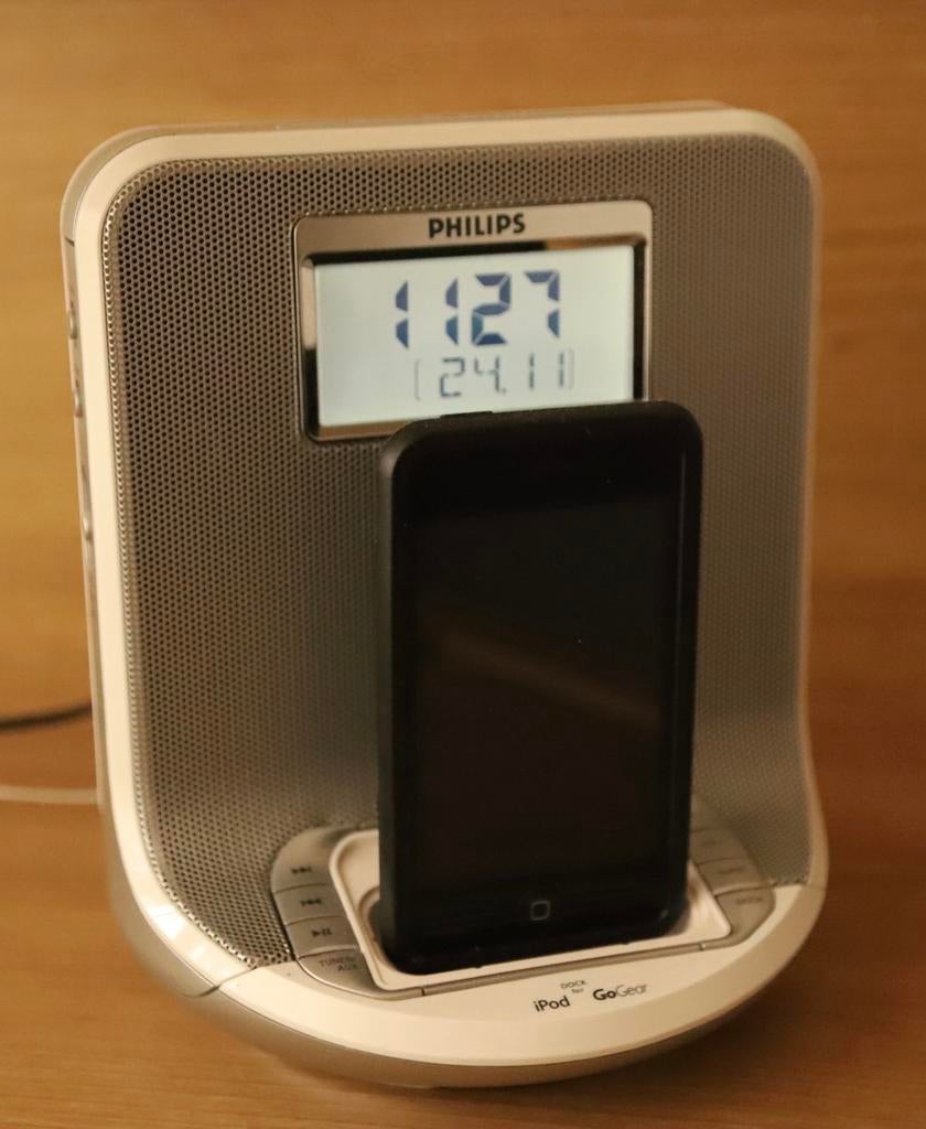 Philips Wekker radio docking station, Ophalen of Verzenden, Gebruikt