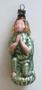 Antieke Kerstbal: Knielende Engel ( steunend op linkerknie ), Diversen, Kerst, Ophalen of Verzenden