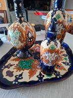 Puntgave set  Yselstroom  plateel, Antiek en Kunst, Antiek | Keramiek en Aardewerk, Ophalen of Verzenden