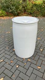 Mooie licht grijze regenton, Tuin en Terras, Regentonnen, 150 liter of meer, Ophalen of Verzenden, Zo goed als nieuw, Kunststof