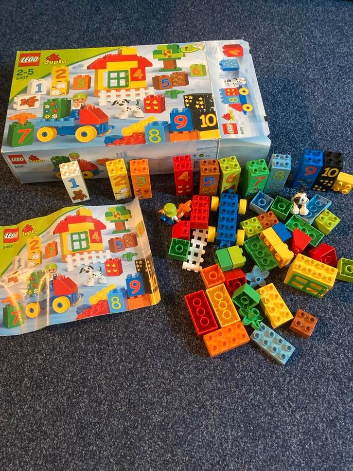 Lego Duplo 5497 Cijfertrein, Kinderen en Baby's, Speelgoed | Duplo en Lego, Gebruikt, Duplo, Complete set, Ophalen of Verzenden